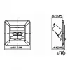 METZ CONNECT BTR E-DAT Módulo 8/8(8) UP - Toma de conexión, empotrar - RJ-45 X 2 - Blanco puro, RAL 9010 (1309121002-E)