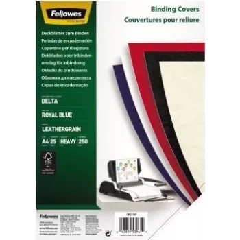 Fellowes FSC Certified - A4 (210 x 297 mm) - azul rey - 250 g/m² - 25 uds. Carpeta de encuadernación (5373902)