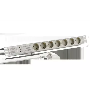 EFB Elektronik EK631DE.3GR Regleta de distribución 2 m 7 salidas AC Interior gris claro