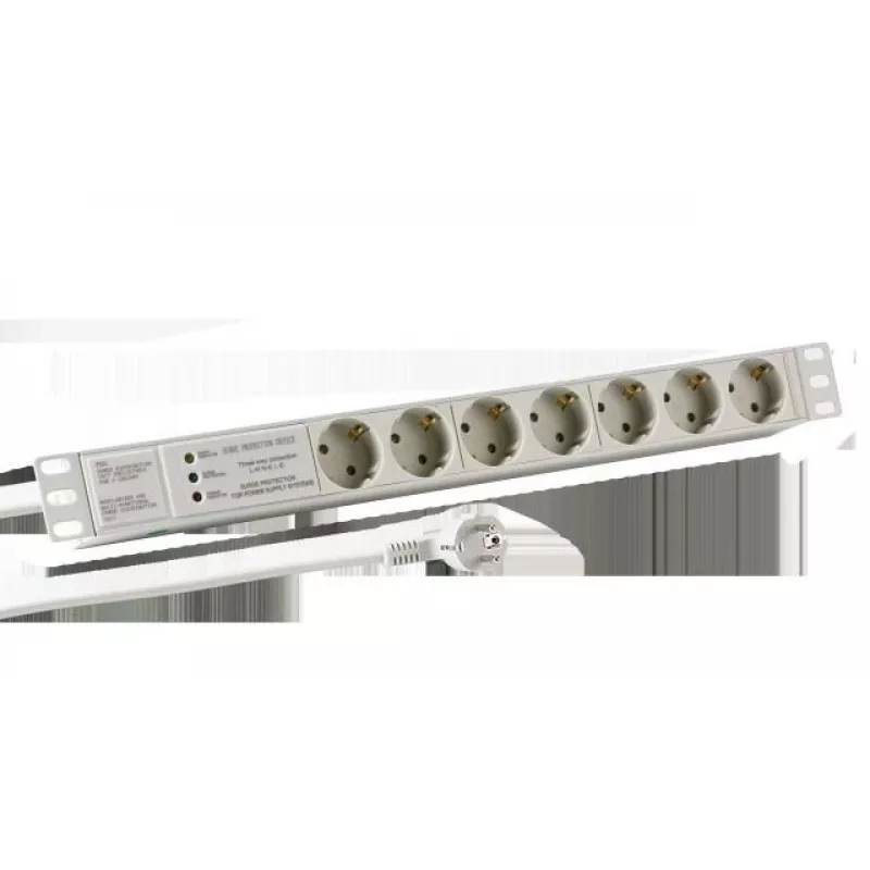 EFB Elektronik EK631DE.3GR Regleta de distribución 2 m 7 salidas AC Interior gris claro