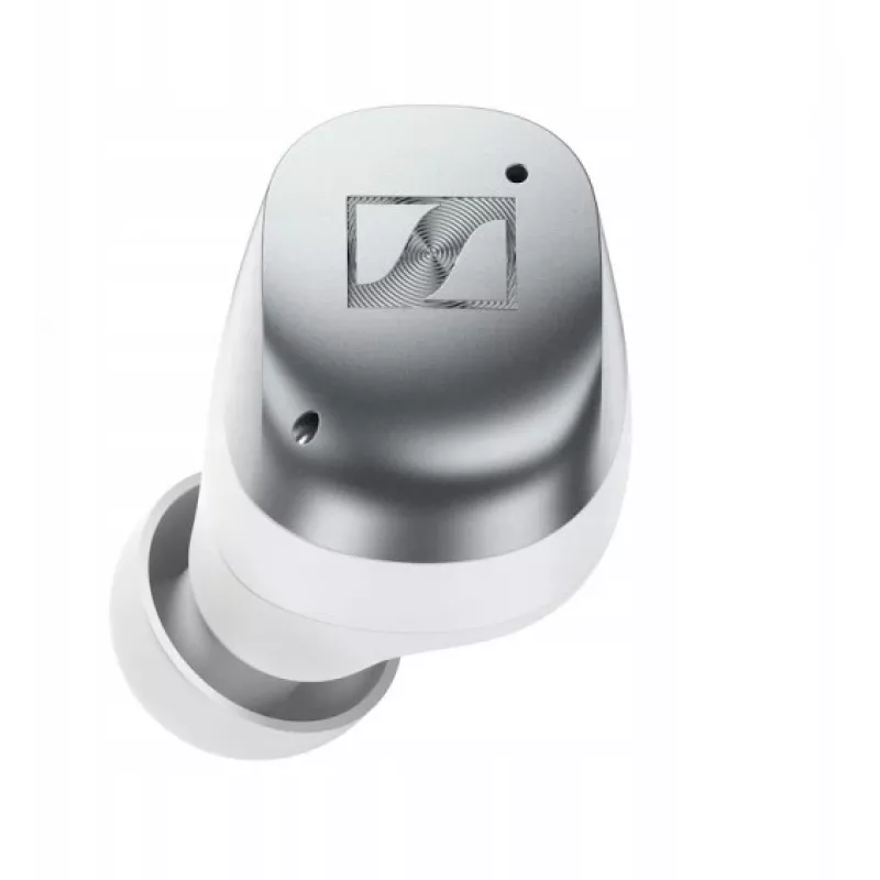 Auriculares deportivos inalámbricos Bluetooth con cancelación de ruido SENNHEISER Momentum MTW4 - blanco y plateado