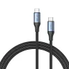 Cable Vention USB4 Gen 3x2 Type-C a Type-C 1 m, 5 A, aleación de aluminio, trenzado de algodón