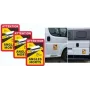 Señal de advertencia para vehículo IWH 097610 — set de 3 paneles reflectantes para mejorar la visibilidad en el arcén