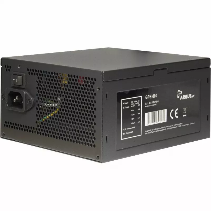 Fuente de alimentación Inter-Tech Argus GPS-800 800W, 80+ Gold, ATX, ventilador de 14cm