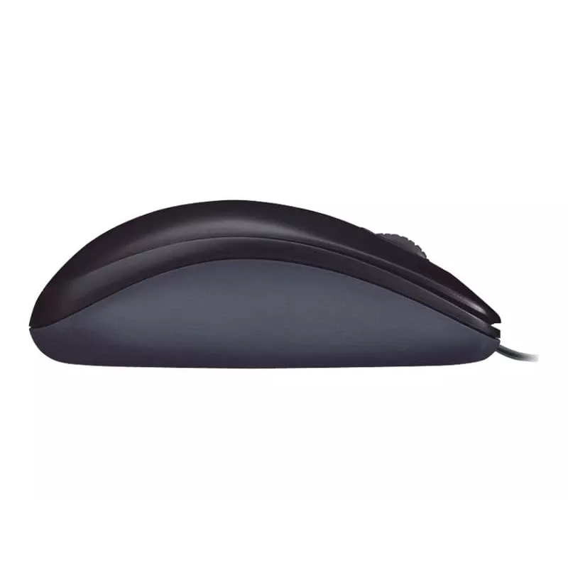 Logitech M90 ratón óptico de oficina con cable — 1000 DPI, ambidiestro, USB Type-A, negro