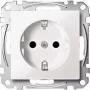 Toma de corriente Merten MEG2300-0419 CEE 7/3, compatible con CEE 7/4, carcasa de termoplástico blanca