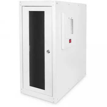 Digitus Caja de ordenador con ventilador con filtro integrado y patas niveladoras