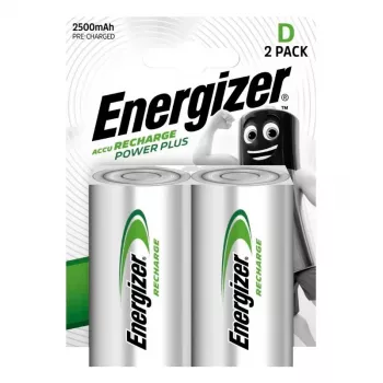 Batería NiMH Energizer tamaño D 2500mAh - pack de 2