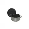 Cocotte Staub 20 cm gris hierro fundido