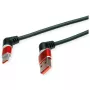 ROLINE cable USB 2.0 Type-C - Type-A ST/ST rotación 360° negro rojo 1 m 11.02. - Cable - Digital/Datos