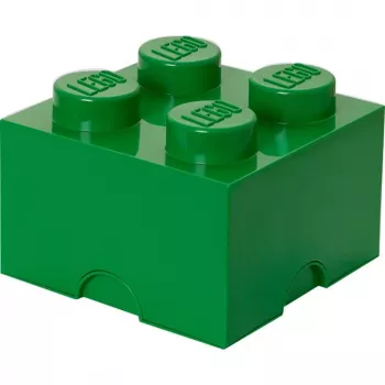 LEGO Storage Brick 4 Green, caja de almacenamiento verde