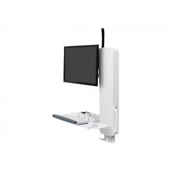 Soporte de monitor Ergotron 61-081-062 61 cm (24 pulgadas) Pared Blanco