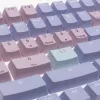 Set de teclas Ducky Macaron PBT Doubleshot 133 teclas para teclados mecánicos, Ducky DCA132-USMACOEPD1