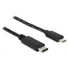 DeLOCK - cable USB - Micro-USB tipo B de 5 pines (M) - USB tipo C de 24 pines (M) - 1,0 m (USB 3.1) - negro (83602)