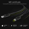 Green Cell PowerStream KABGC07 cable USB-C a Lightning, 1 m, PD, Apple MFi, negro