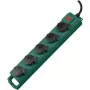 Alargador enrollable Brennenstuhl 1159910215 5 m 5 tomas de corriente con contacto de protección para exterior negro verde