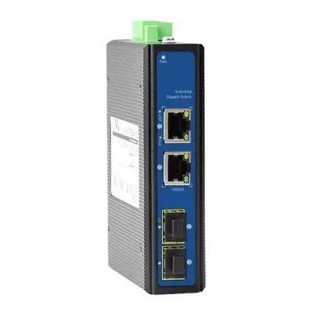 Switch PoE 2 puertos 1000M con 2 puertos SFP 1000M