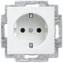 Toma de corriente tipo F Busch-Jaeger 2P+E 16 A 250 V blanco