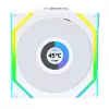 Lian Li UNI FAN SL Wireless LCD ARGB 120 mm Blanco pack de 3