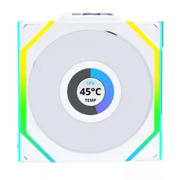 Lian Li UNI FAN SL Wireless LCD ARGB 120 mm Blanco pack de 3