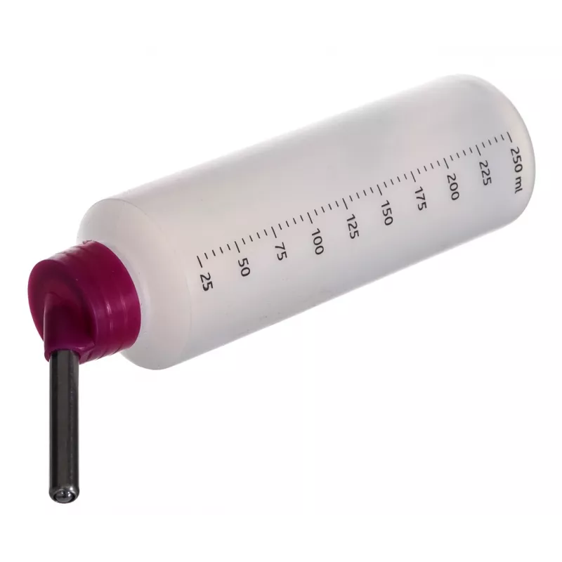 Biberón de plástico Trixie 0,25 L — bebedero para cobayas, plástico, 201–499 g