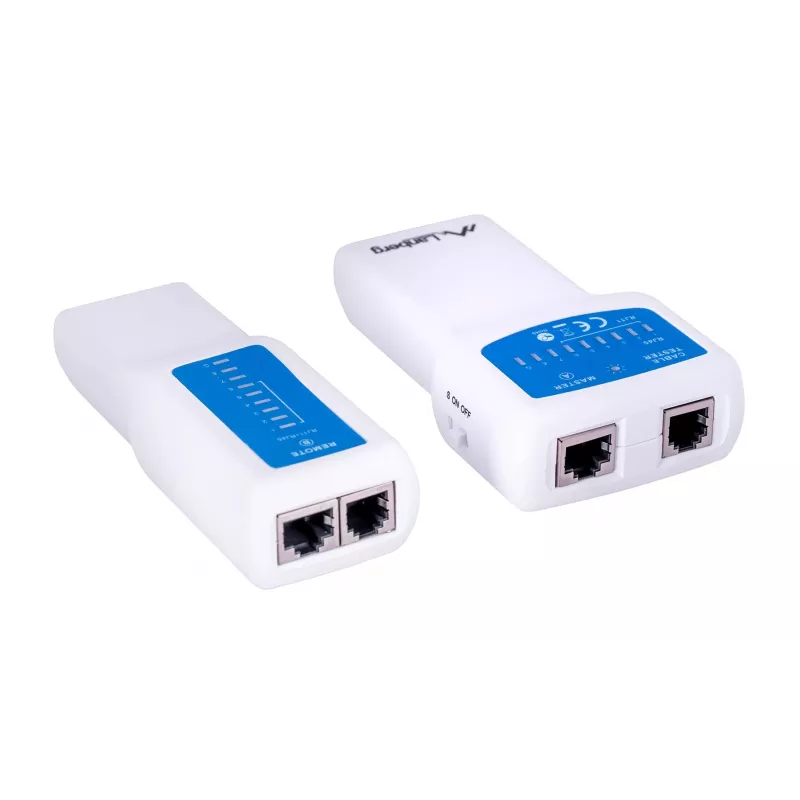 Lanberg NT-0402 comprobador de cables de red PoE, azul/blanco