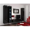 Vitrina Cama VIGO '180' 180/40/30 negro/negro brillo