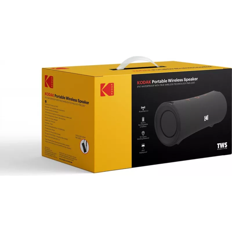 Altavoz portátil Kodak PWS-2258, negro