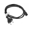 Cable de alimentación Lanberg CA-C7CA-10CC-0018-BK negro 1,8 m conector hembra C7 CEE7/16