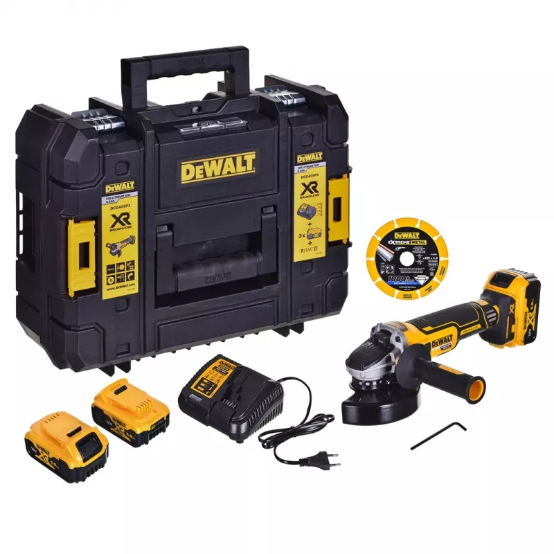 Amoladora angular DeWALT DCG405P3 18V (DCG405P3-QW)