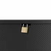 Caja de almacenamiento exterior Keter 249722 270 L, resistente a la intemperie, grafito, rectangular 1180×440×580 mm