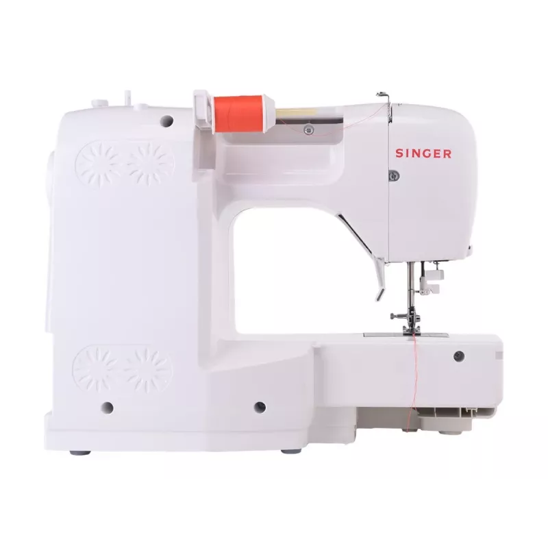 Máquina de coser SINGER C5205, modelo 230239102, máquina de coser doméstica mecánica portátil en naranja coral