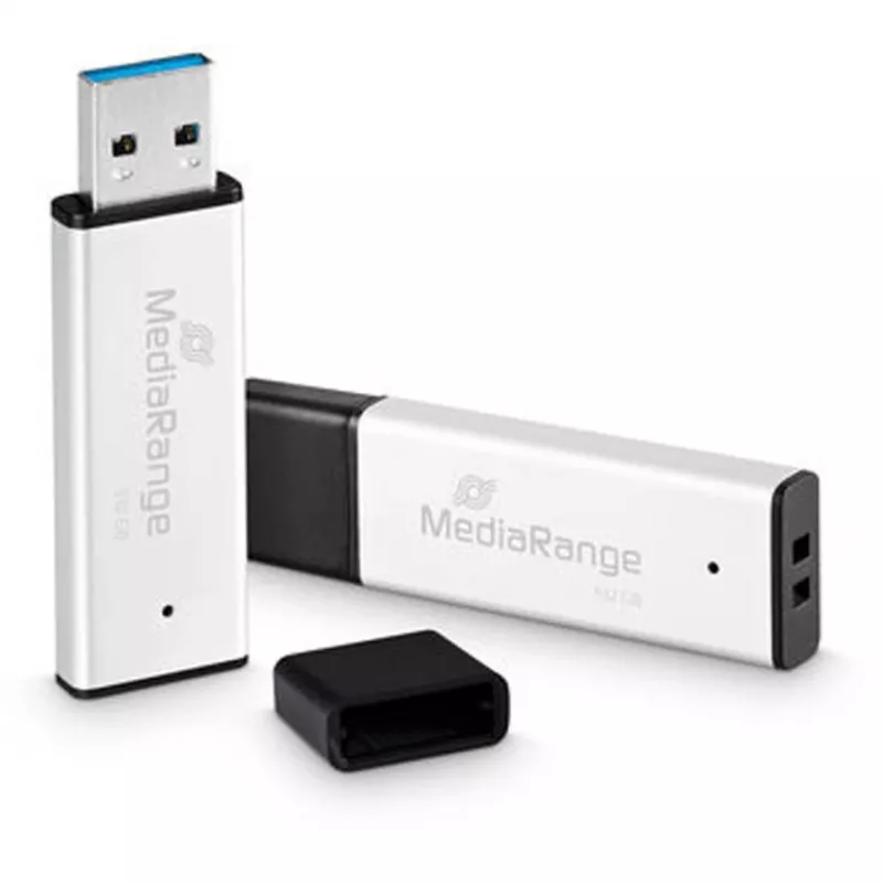 Memoria USB MediaRange MR1904 512 GB USB Type-A 3.2 Gen 1 (3.1 Gen 1) negro/plata