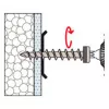 Fischer FID-Z 563537 tornillo para material aislante, cabeza redonda, Torx, 50 uds.