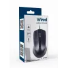 Ratón óptico negro USB cable de 1,8 m