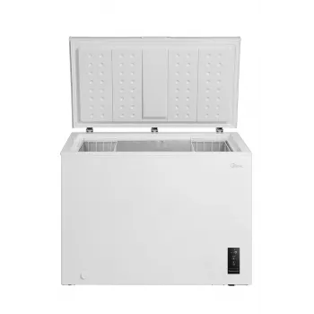 Arcón congelador Midea MDRC405FEE01, 290 L, altura 85 cm, clase energética E, independiente