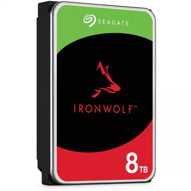 Pack SEAGATE NAS HDD 2x8TB IronWolf 7200rpm 6Gb/s SATA 256MB caché 8.9cm 3.5 pulgadas 24x7 CMR para sistemas NAS y RAID Rackmount BLK