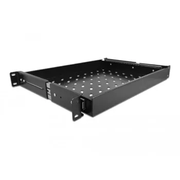 Delock - Unidad extraíble para rack - negra - 1U - 48,3 cm (19 inch)