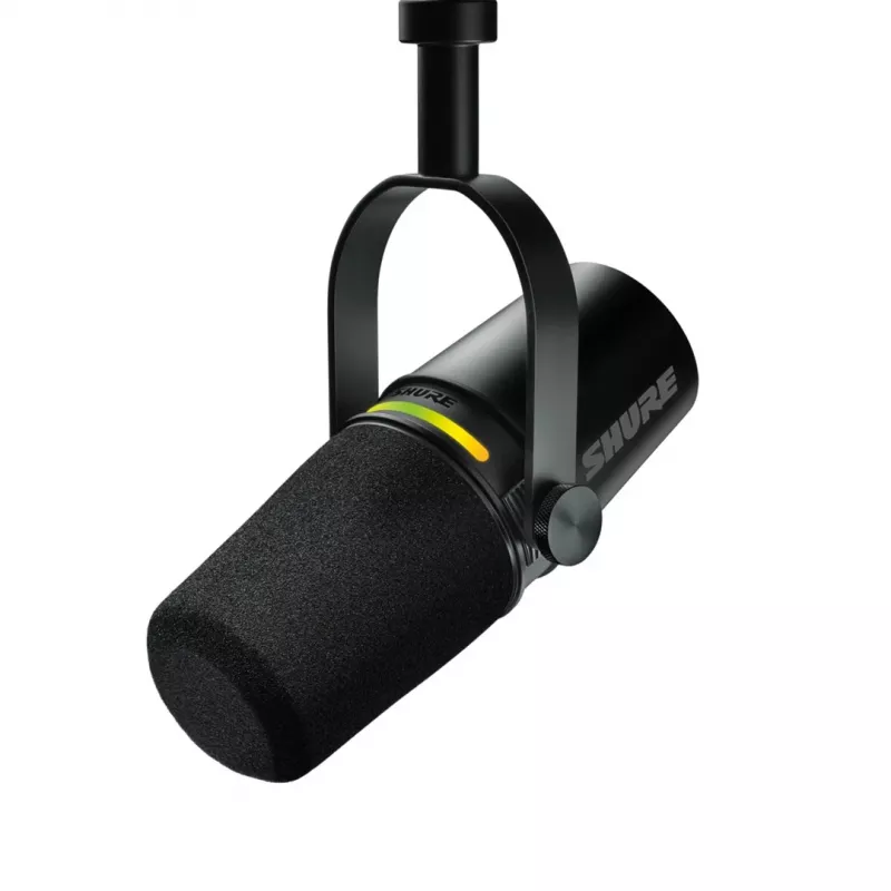 Shure MV7+-K - Micrófono para locución y canto con conexión XLR/USB-C, negro