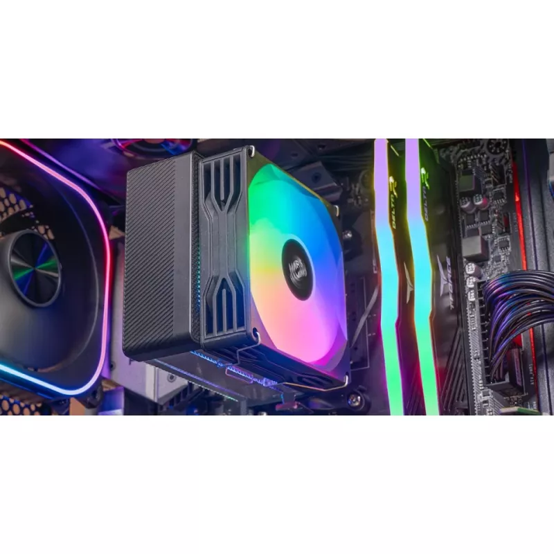 TACENS Mars Gaming MCPU-X3 90 PWM disipador de CPU, TDP de 190 W, negro