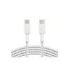 Cable trenzado USB-C a USB-C 1 m blanco