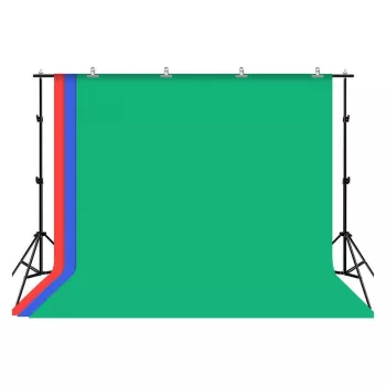 Set de fondo fotográfico Puluz 2x3m/trípode + 3 fondos fotográficos PKT5205