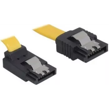 Cable SATA DeLOCK 82812 0,7 m SATA 7 pines amarillo