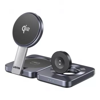 UNITEK P1300AGY01 Receptor de carga inalámbrica para dispositivos móviles auriculares, teléfono móvil/smartphone, smartwatch USB Type-C