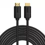 Cable Baseus 2x HDMI 2.0 4K 30Hz, 3D, HDR, 18 Gbit/s, 8 m (negro)