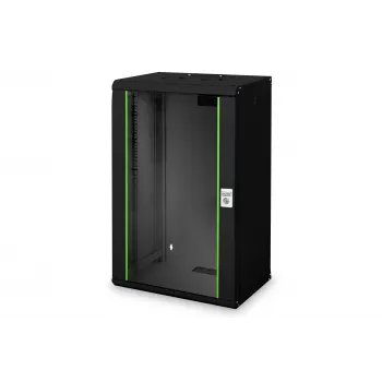 Digitus Unique DN-19 20-U-SW - armario - rack de red - apto para montaje en pared - negro, RAL 9005 - 20U - 48,3 cm (19 inch) (DN-19 20-U-SW)