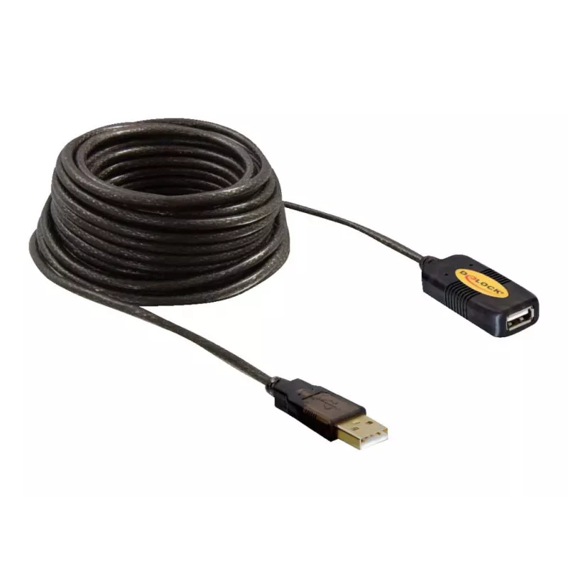 Cable USB DeLOCK 82446 USB 2.0 10 m Negro