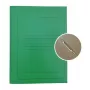 Carpeta de proyecto A4 cartón Smiltainis con clip metálico, con impresión verde