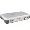 Cocina portátil con grill Campingaz 2213311, 2 zonas, 5,4 kg, 490×350 mm, negro/gris/plateado