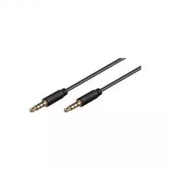 Microconnect IPOD012 cable de audio 1 m 3,5 mm negro